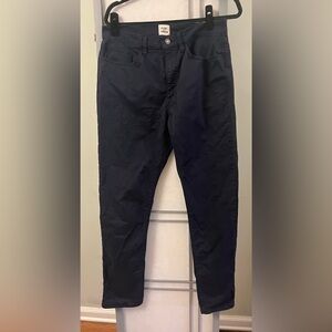Flint And Tinder Pants Men's 30x30 Tapered Fit 5 Pocket Cotton Stretch Navy Blue